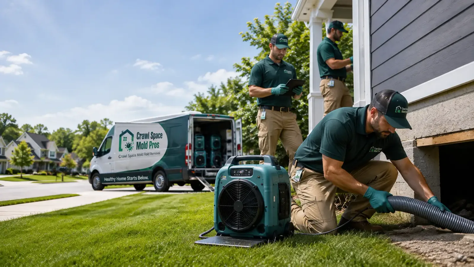 Crawl Space Mold Removal in Blue Earth, MN